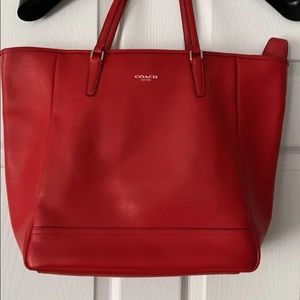 Coach tote , beautiful red